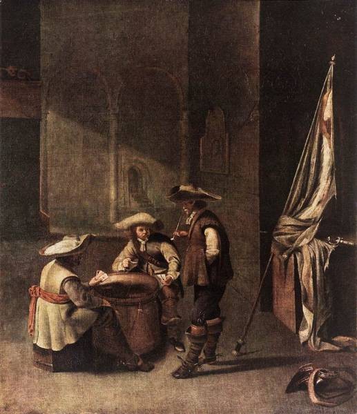 Guardroom with Soldiers Playing Cards WGA